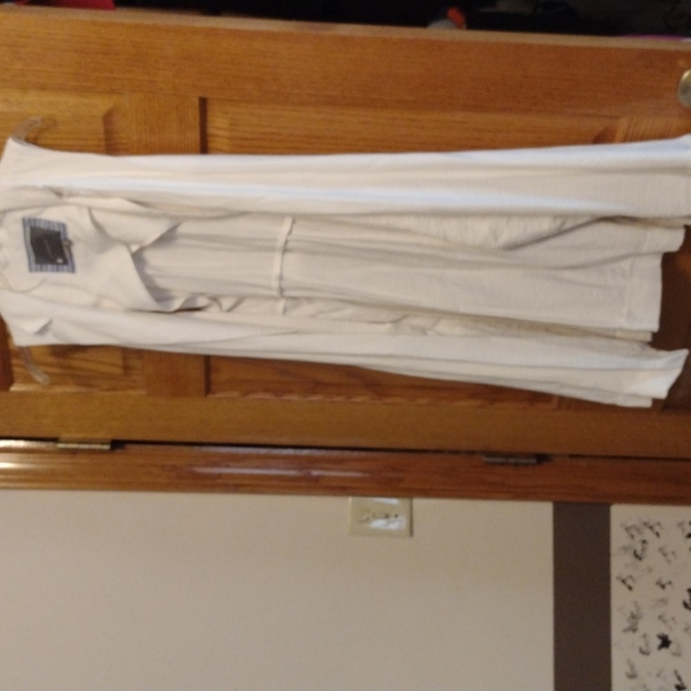 Anthropologie White Dressy Cover-up Size Xs/s